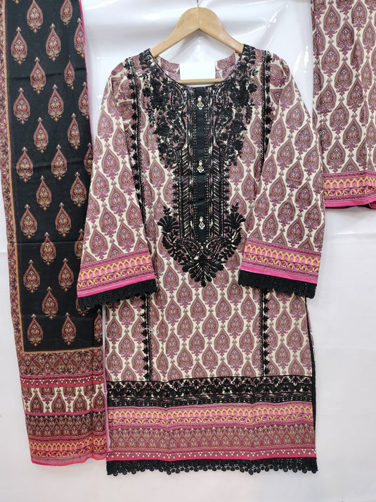 Lawn Digital Printed Plazu Suit