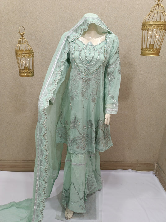 3Pc Chiffon Sharara