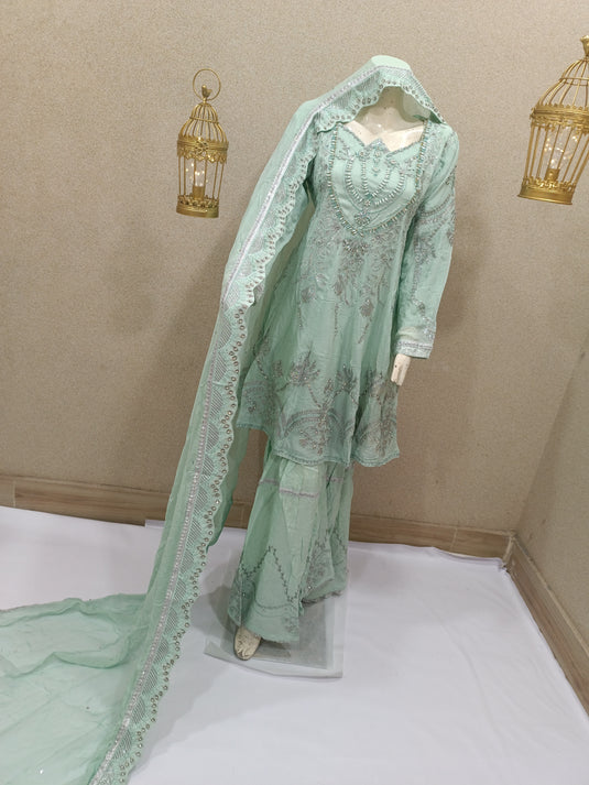 3Pc Chiffon Sharara