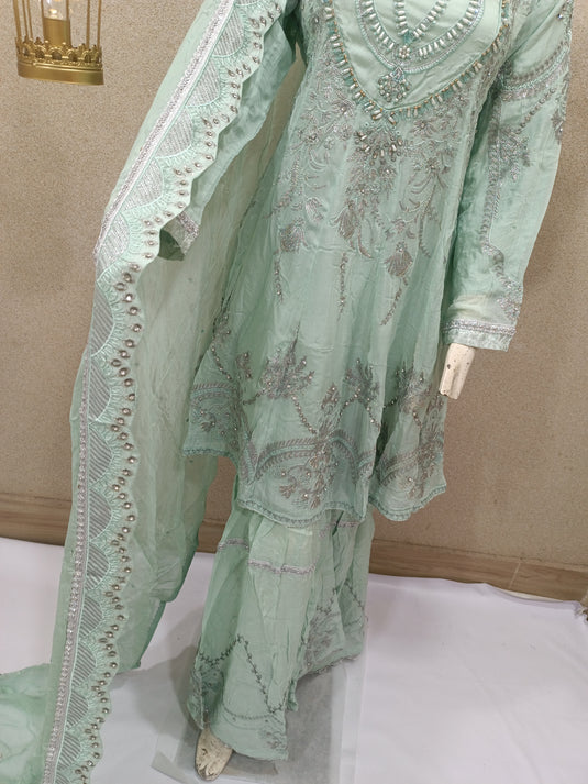 3Pc Chiffon Sharara