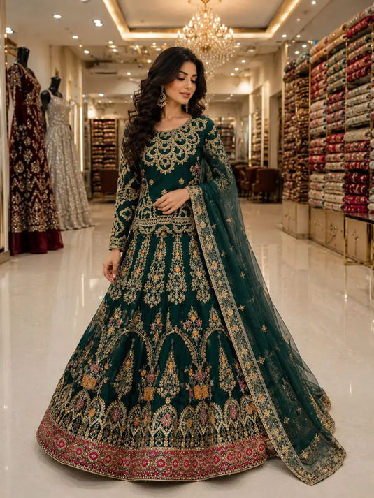 NF 04 B GRN TANVEER COLLECTION