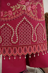 MTK-017 – Raspberry Pink Floral Embroidered 2 Piece Suit