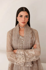 RM-ST-204 – Champagne Taupe Luxury Embroidered 3 Piece Pakistani Formal Suit