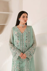 RM-ST-203 – Pastel Mint Green Luxury Embroidered 3 Piece Pakistani Formal Suit