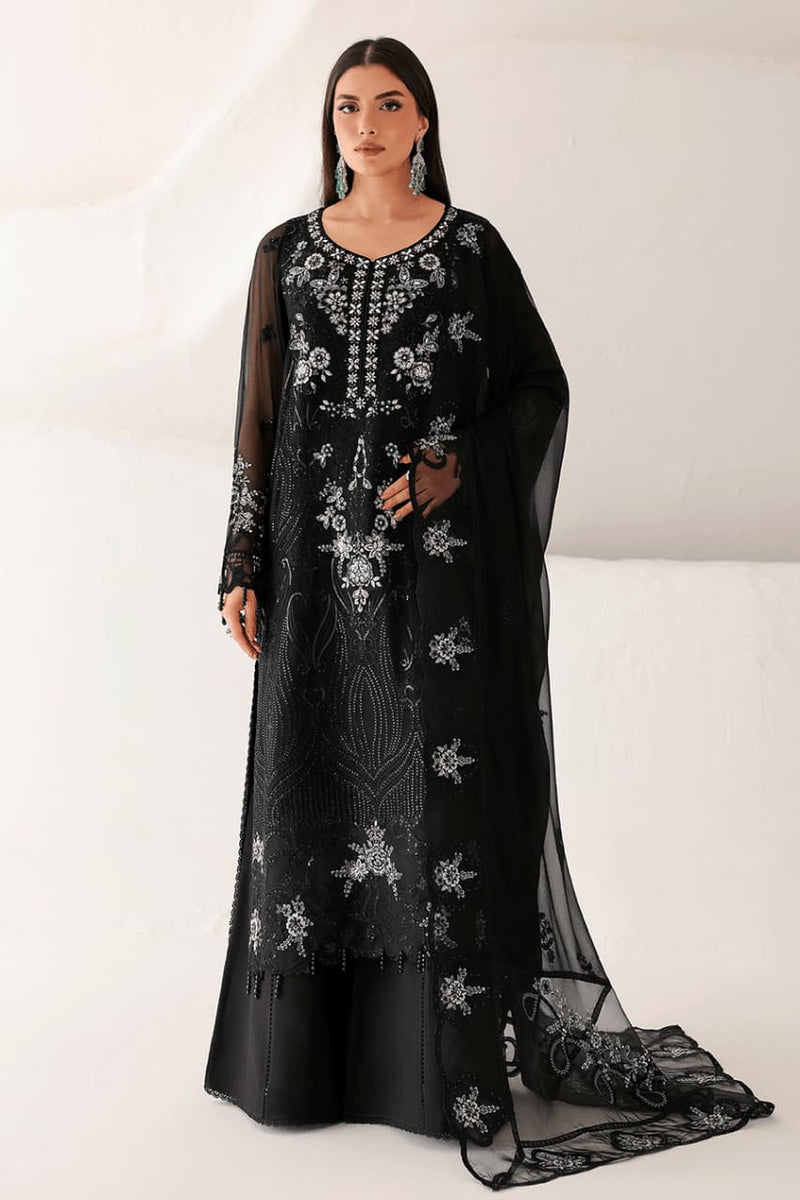 RM-ST-202 – Black Luxury Embroidered 3 Piece Pakistani Formal Suit