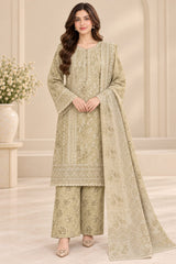 CB-023 – Luxury Sequin Embroidered 3 Piece Khaddar Winter Suit TANVEER COLLECTION
