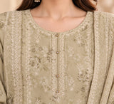 CB-023 – Luxury Sequin Embroidered 3 Piece Khaddar Winter Suit TANVEER COLLECTION