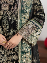 VEL004 – Black Luxury Sequin Embroidered Micro Velvet 3 Piece Suit TANVEER COLLECTION
